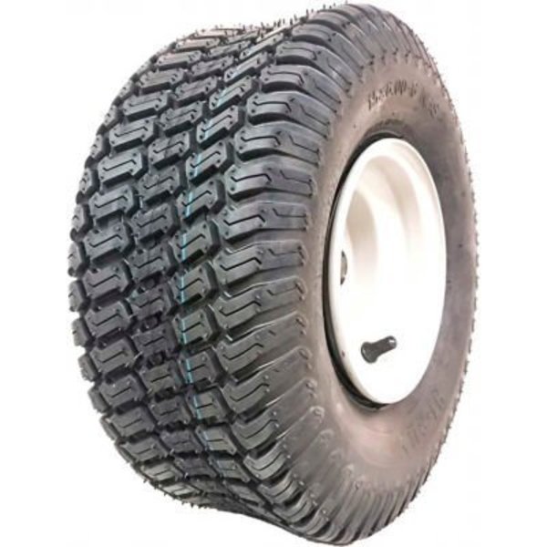 Sutong Tire Resources Hi-Run Lawn/Garden Tire Assembly 15X6.00-6 4PR SU05 6x4.5 With Universal Bushing Kits (3/4" & 5/8") AWD1008
